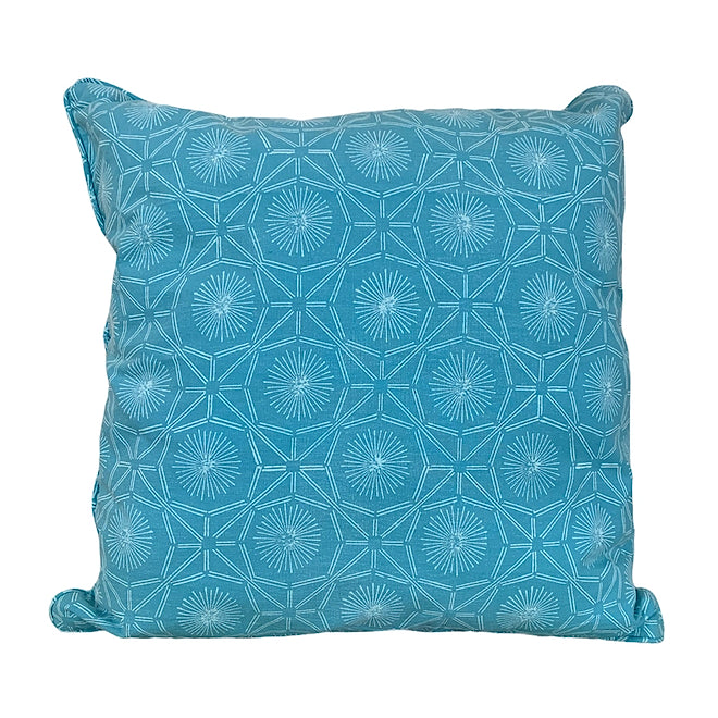 Turquoise Fireworks Pillow