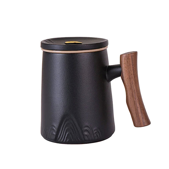 Tea Mug with Infuser - Black