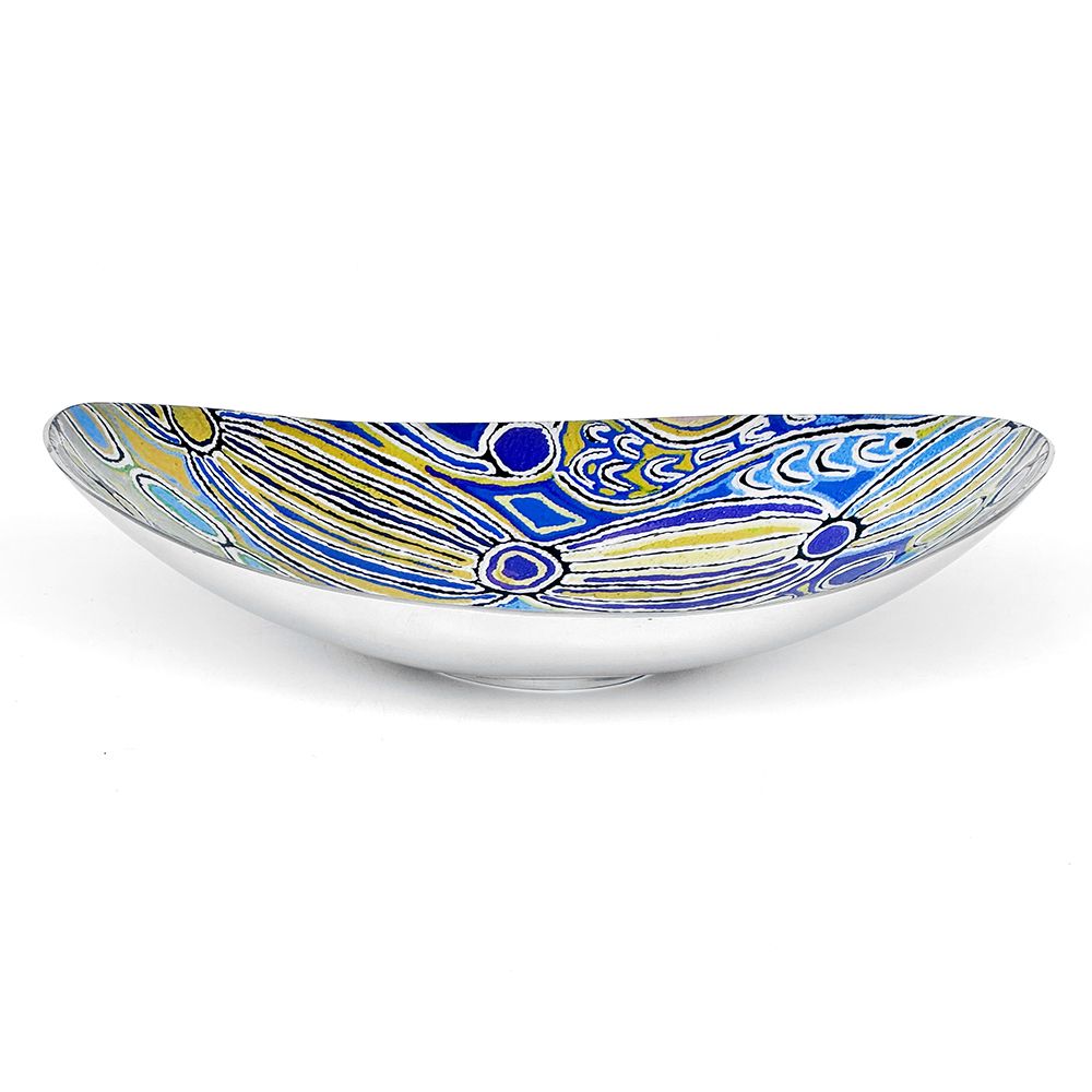 Mina Mina Aluminum Boat Bowl - Blue