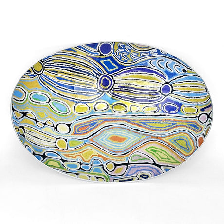 Mina Mina Aluminum Boat Bowl - Blue