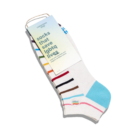 Socks that Save LGBTQ Lives — Ankle Stripe