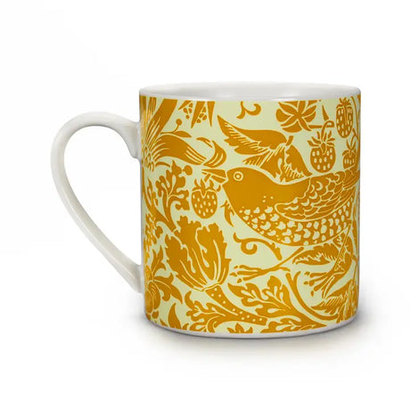 William Morris 'Strawberry Thief' Mug - Yellow