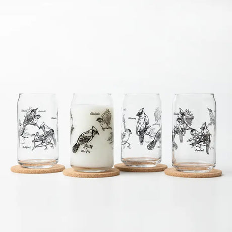 Birds Beer Can Glass