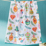 Holiday Ornaments Tea Towel