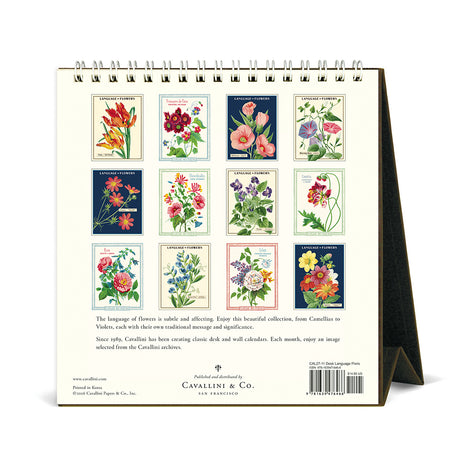 2027 Language of Flowers Desk Calendar