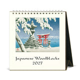 2027 Japanese Woodblocks Desk Calendar