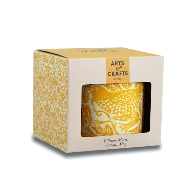 William Morris 'Strawberry Thief' Mug - Yellow