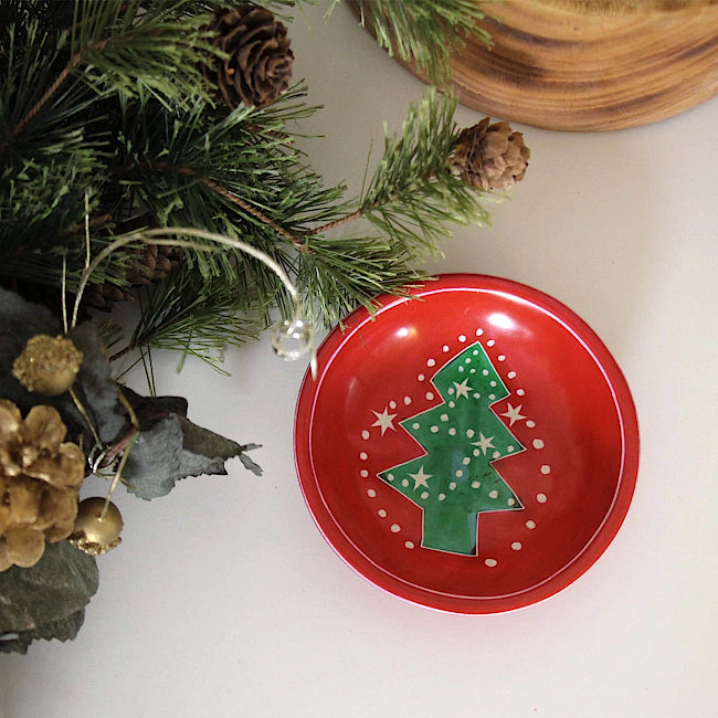 Christmas Tree Soapstone Dish
