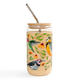 Feathered Friends Birds Glass Can