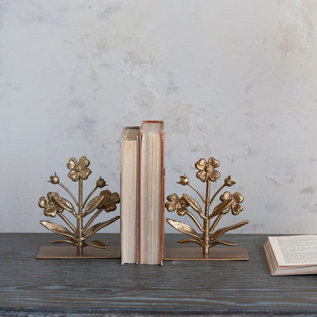 Flower-Shaped Bookends