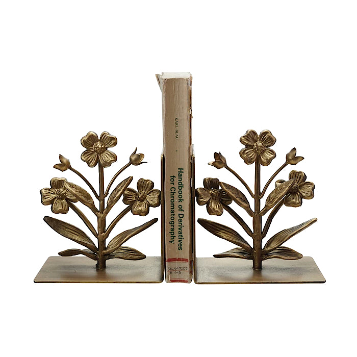Flower-Shaped Bookends