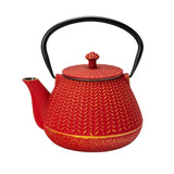 Red Chevron Teapot