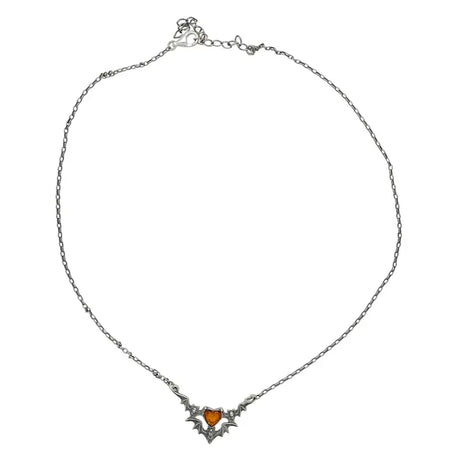 Three Bats Amber Necklace