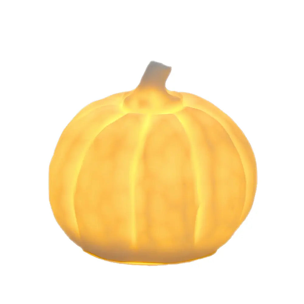 Stoneware LED Pumpkin - Small