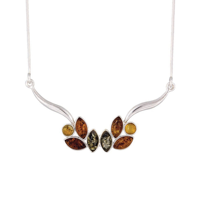 Eight Stone Amber Necklace