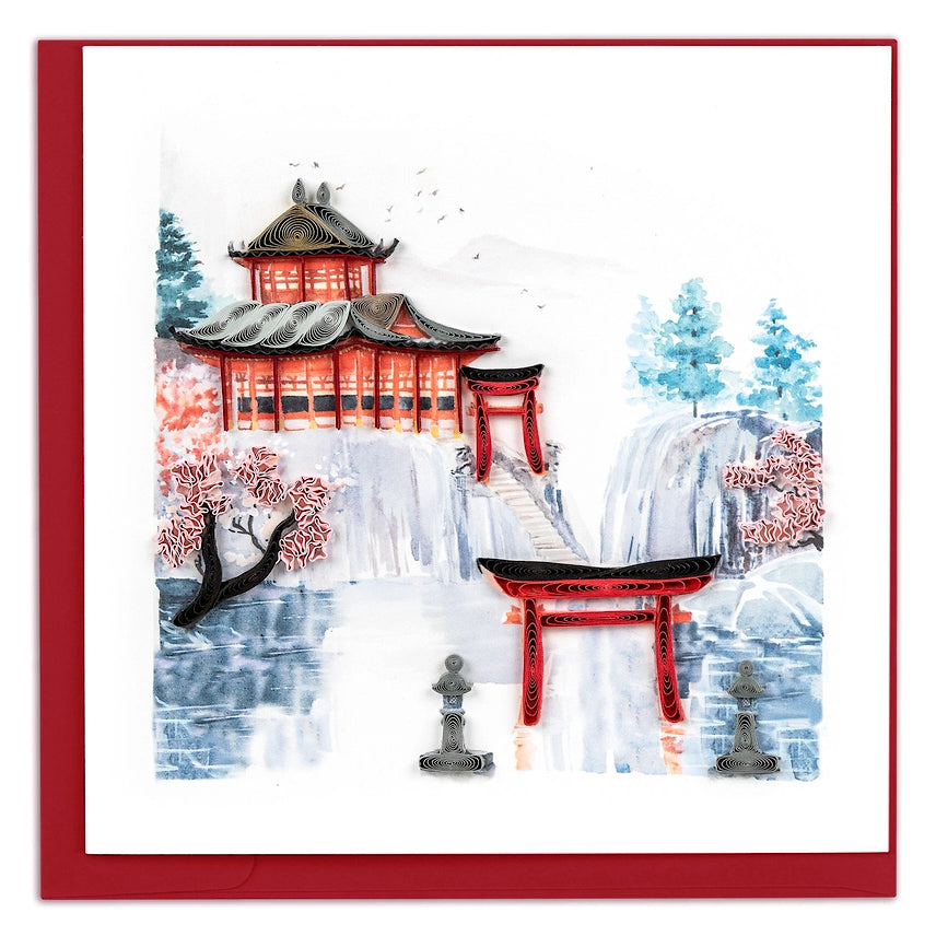 Shinto Shrine Quilling Card