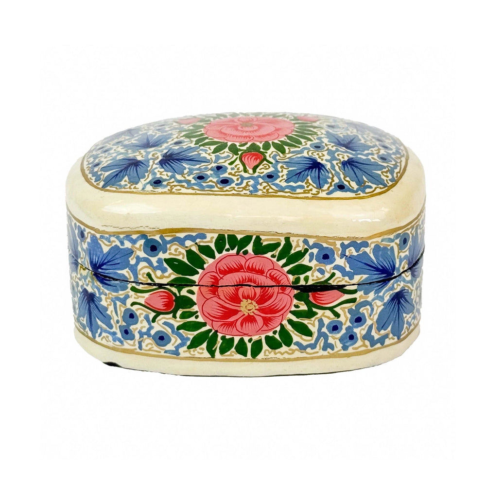 Blue Peony Kashmiri Mini Box