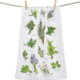 Herb Field Guide Tea Towel