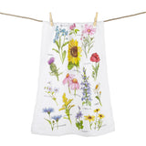 Wildflower Field Guide Tea Towel