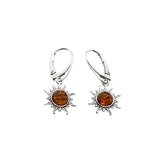 Amber Sun Dangle Earrings