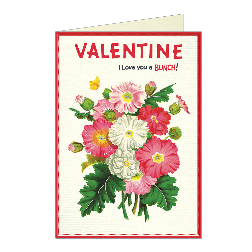 Valentine Flowers Greeting Card