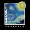 Van Gogh Indianapolis Starry Night T-Shirt — Unisex
