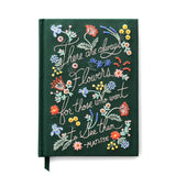 There Are Always Flowers Embroidered Journal