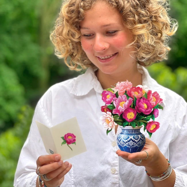 Peony Paradise Pop-Up Greeting Card