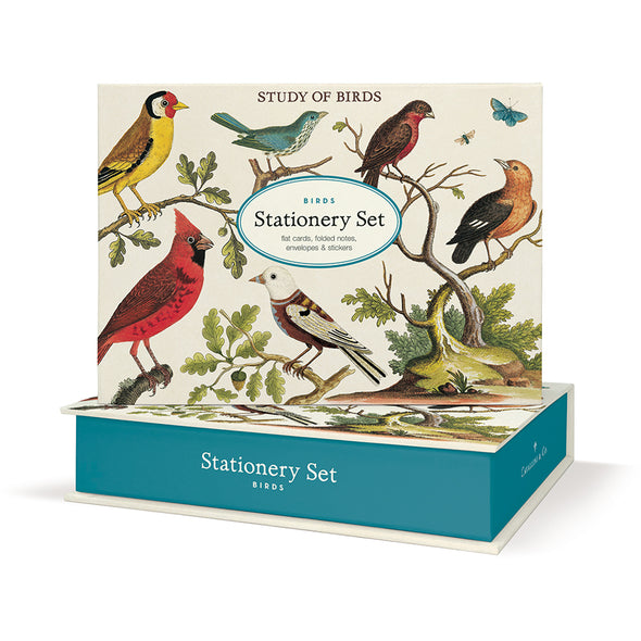 Vintage Birds Stationery Set