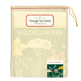 Vintage Wildflowers Tea Towel
