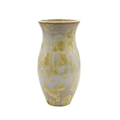 Adam Egenolf Cream & Champagne Crystalline Vase - Medium