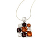 Four Square Amber Necklace