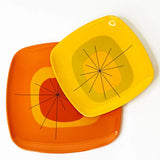 Yellow Atomic Salad Plate