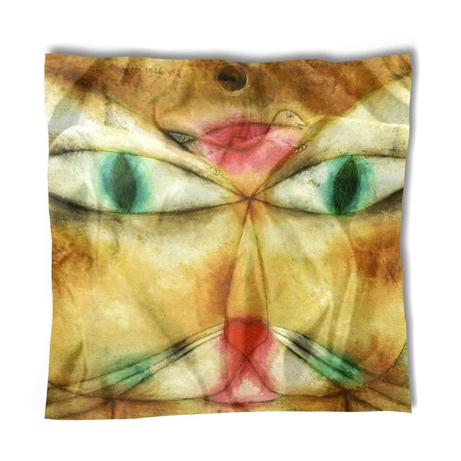 Paul Klee 'Cat and Bird' Silk Scarf