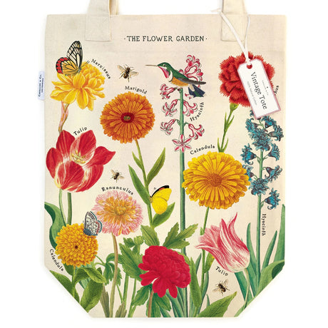 Vintage Flower Garden Tote