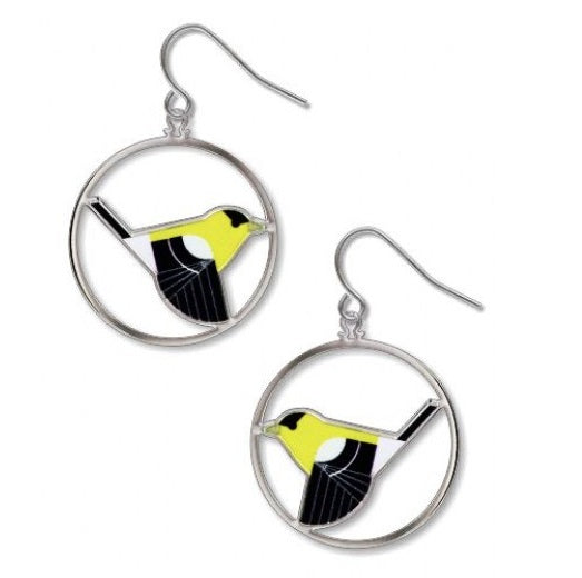 Charley Harper Goldfinch Earrings