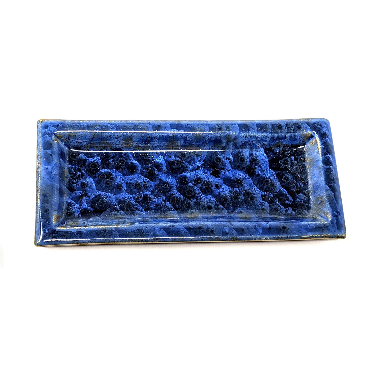 Adam Egenolf Narrow Blue Crystalline Tray