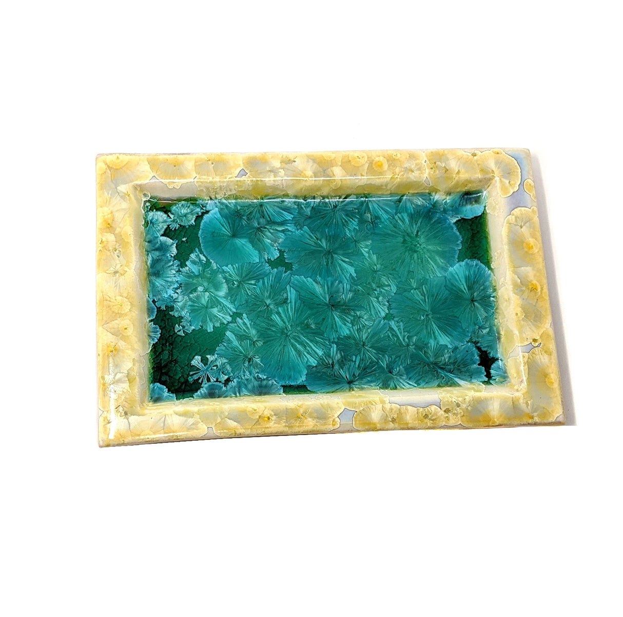 Adam Egenolf Yellow & Green Crystalline Tray