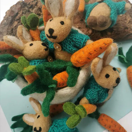 Bunny in Cardigan Ornament