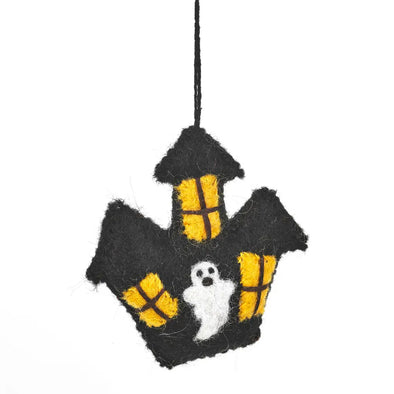 Haunted House Felted Ornament