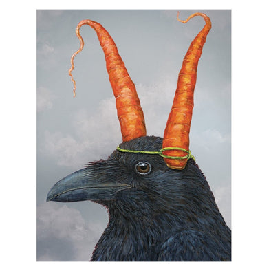 'Nevermore Raven' Blank Notecard