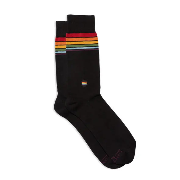 Socks that Save LGBTQ Lives — Classic Rainbow Stripe
