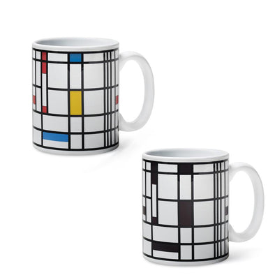Piet Mondrian Design Color-Changing Mug