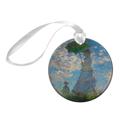 Monet 'Woman with a Parasol' Porcelain Ornament