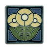 Round Flowers Motawi Tile