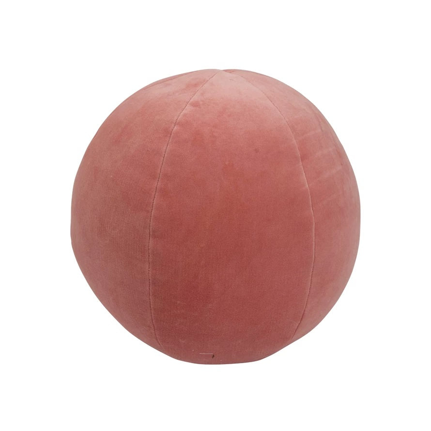 Pink Velvet Orb Pillow