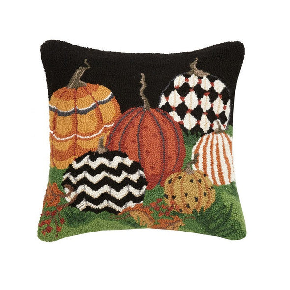 Painted Pumpkins Throw Pillow