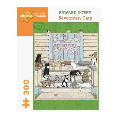 Edward Gorey Seventeen Cats Jigsaw Puzzle