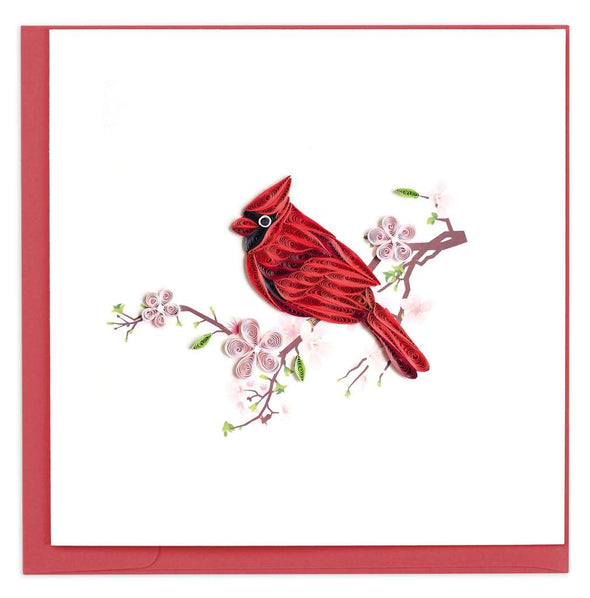Cardinal Quilling Card