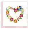 Floral Heart Wreath Quilling Card